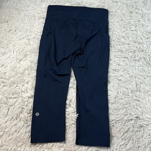 Lululemon Fast & Free Crop II *Nulux 19" True Navy - Picture 5 of 6